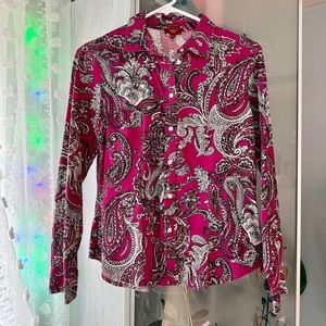 VTG paisley button down shirt